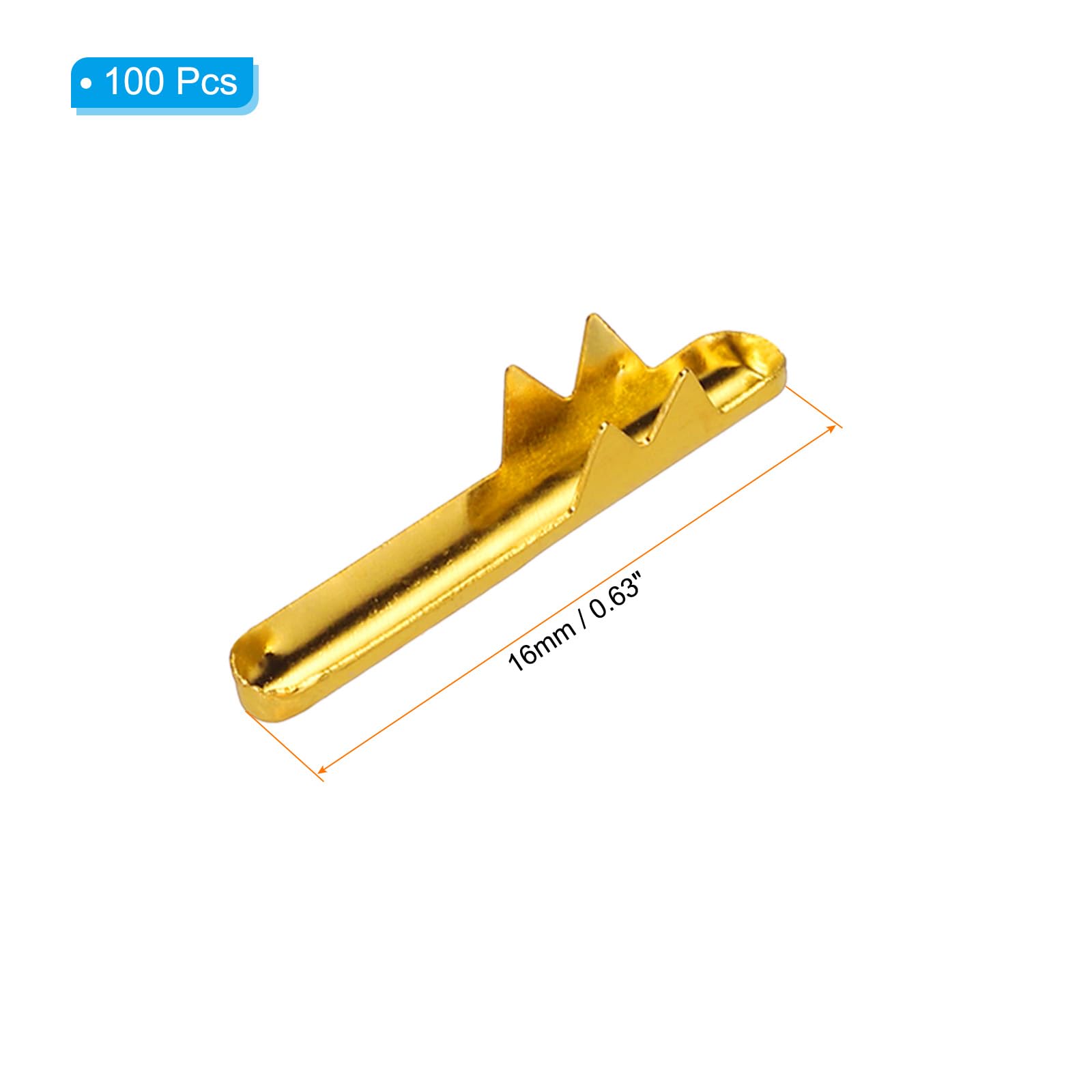 UNICRAFTALE 100Pcs Roestvrij Staal Vouwen Over Crimp Cord Ends Terminators Crimp End Tips Cord Pinch Crimp Uiteinden Metalen Uiteinden Tips Sieraden Connector Voor Armband Sieraden Maken