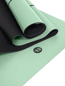 Yoga Studio The Grip Alignment Mat 4mm - 183cm x 61cm | Non-Slip Base | Moisture-Absorbing | Thick Latex-Free
