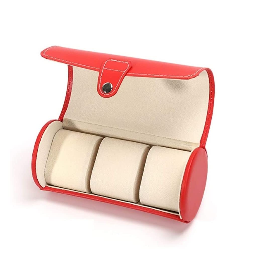 DANNMPX Watch Box Leather Watch Box Portable Travel Case Jewelry Gift Storage Storage Case(A)