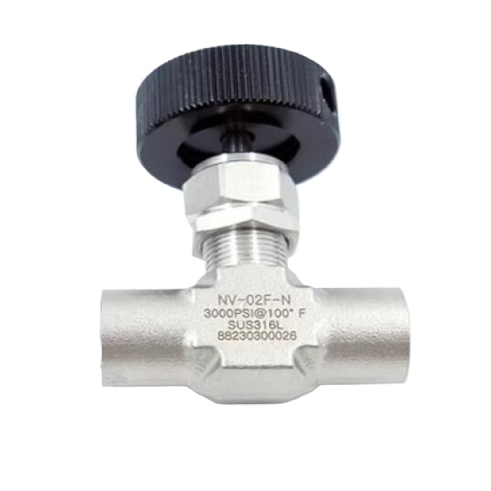 válvula de Aguja válvula de Aguja Femenina del Hilo del NPT PT G del Acero Inoxidable de 6000psi 316L(1/4",G)