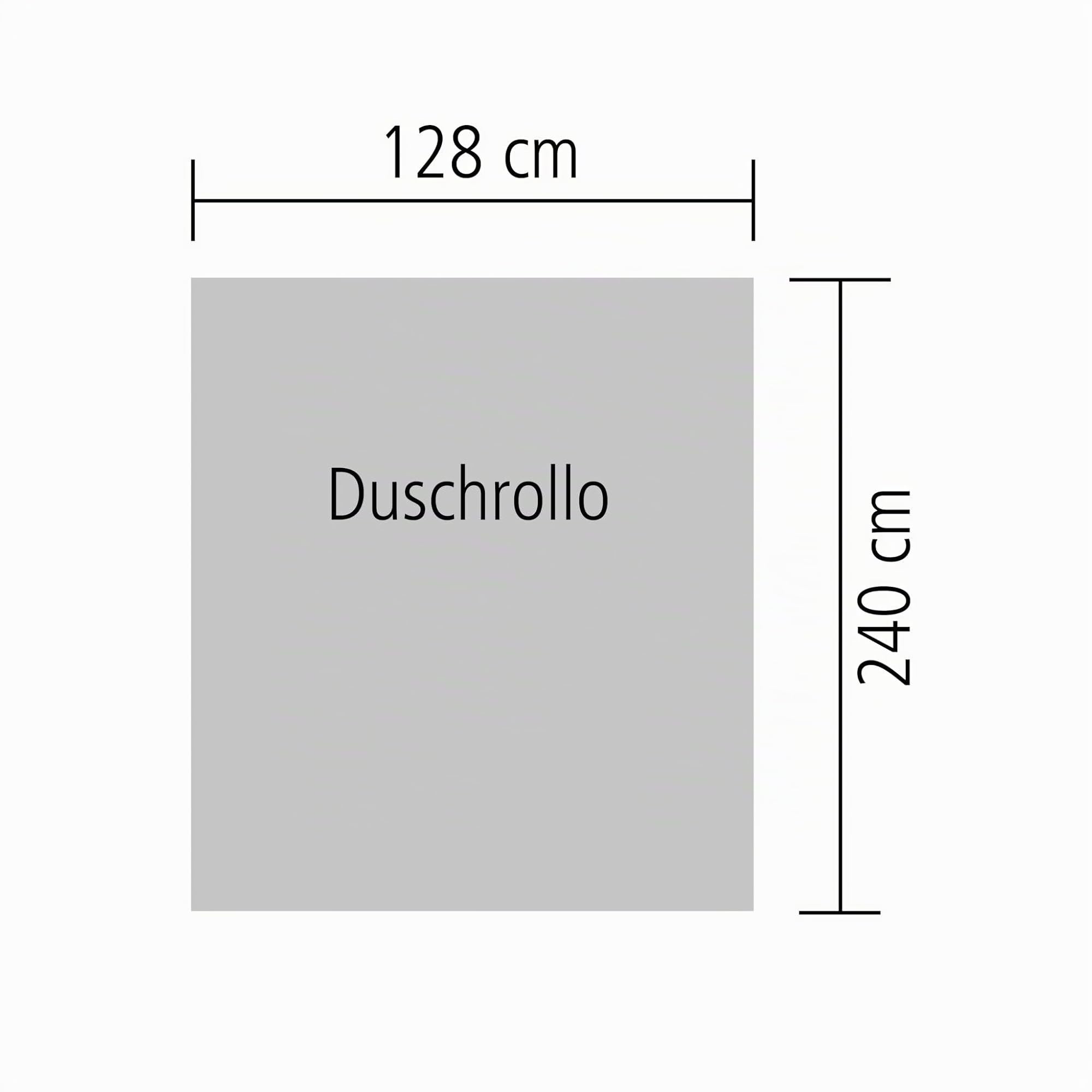 Kleine Wolke Rideau de douche pour cassette vide de store de douche Blanc rayé 128 x 240 cm