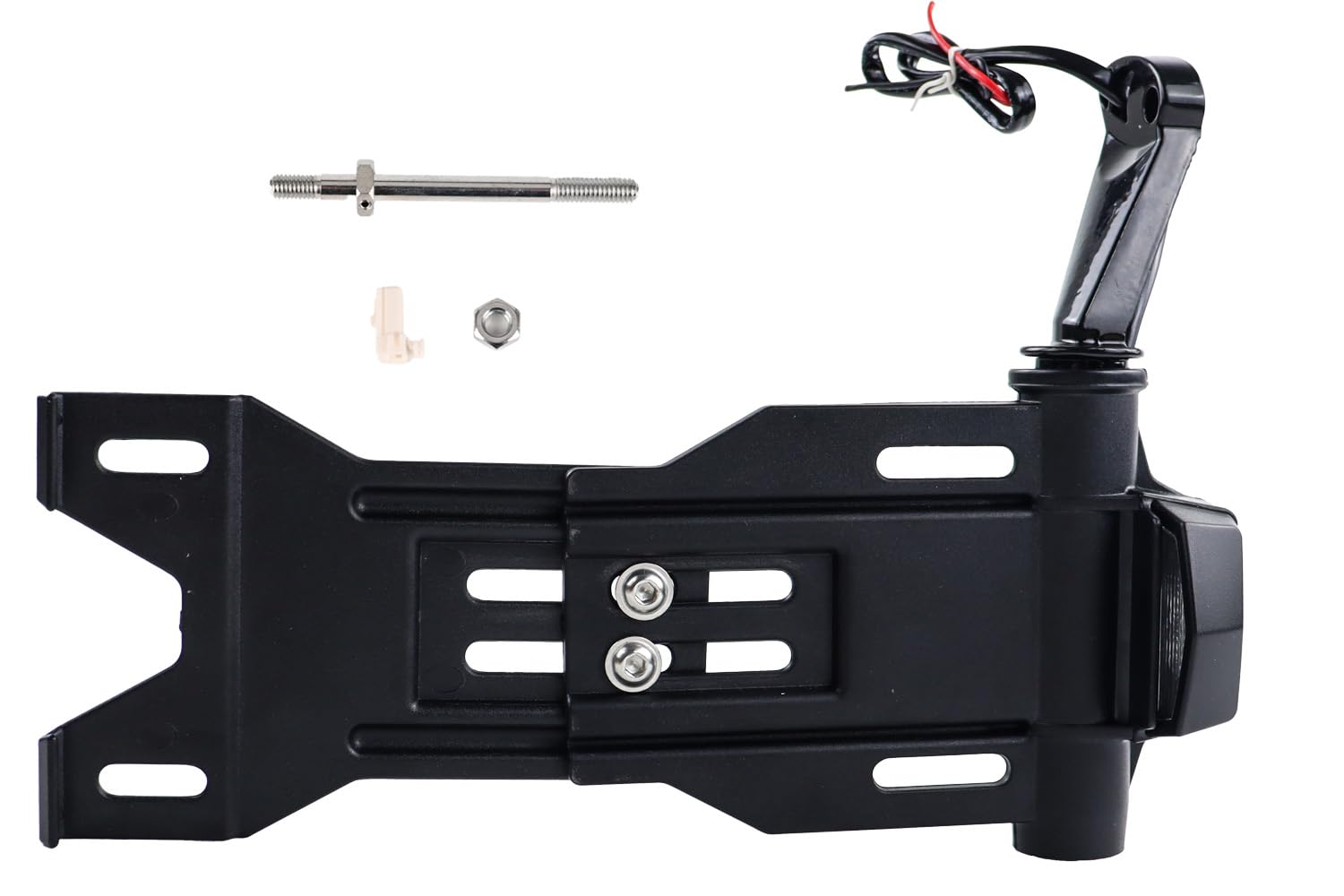 Upgraded Rear Side License Plate Frames Bracket w/LED, Adjustable & Foldable License Holder Replacement Kits for Harley Sportster XL883 XL 1200 Dyna Low Rider FXDLS Street Bob FXDB 2004-2020 Black