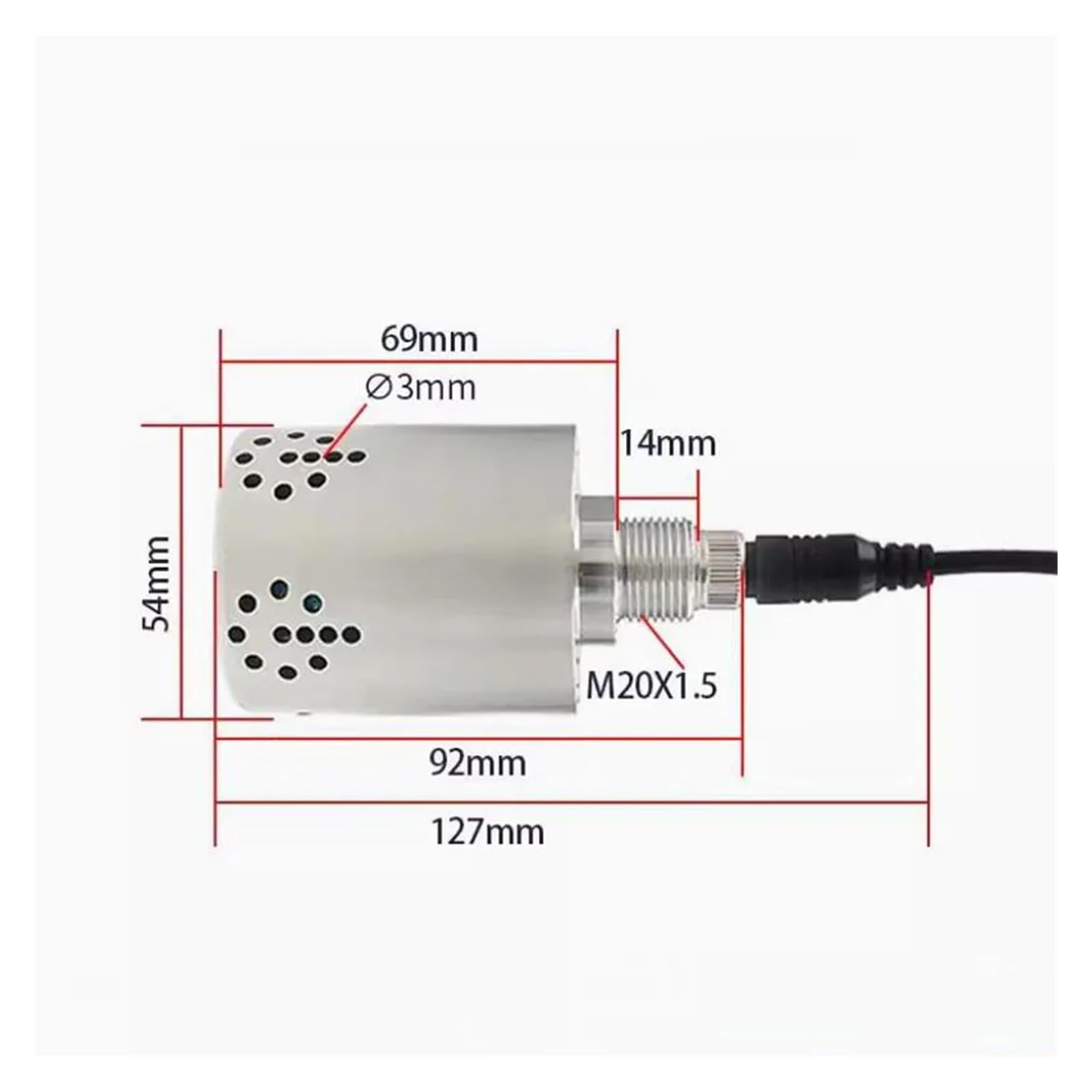 Detector de concentración de masa de aire PM1.0 PM2.5 PM10 Sensor de partículas de polvo 3 en 1(0-10V)