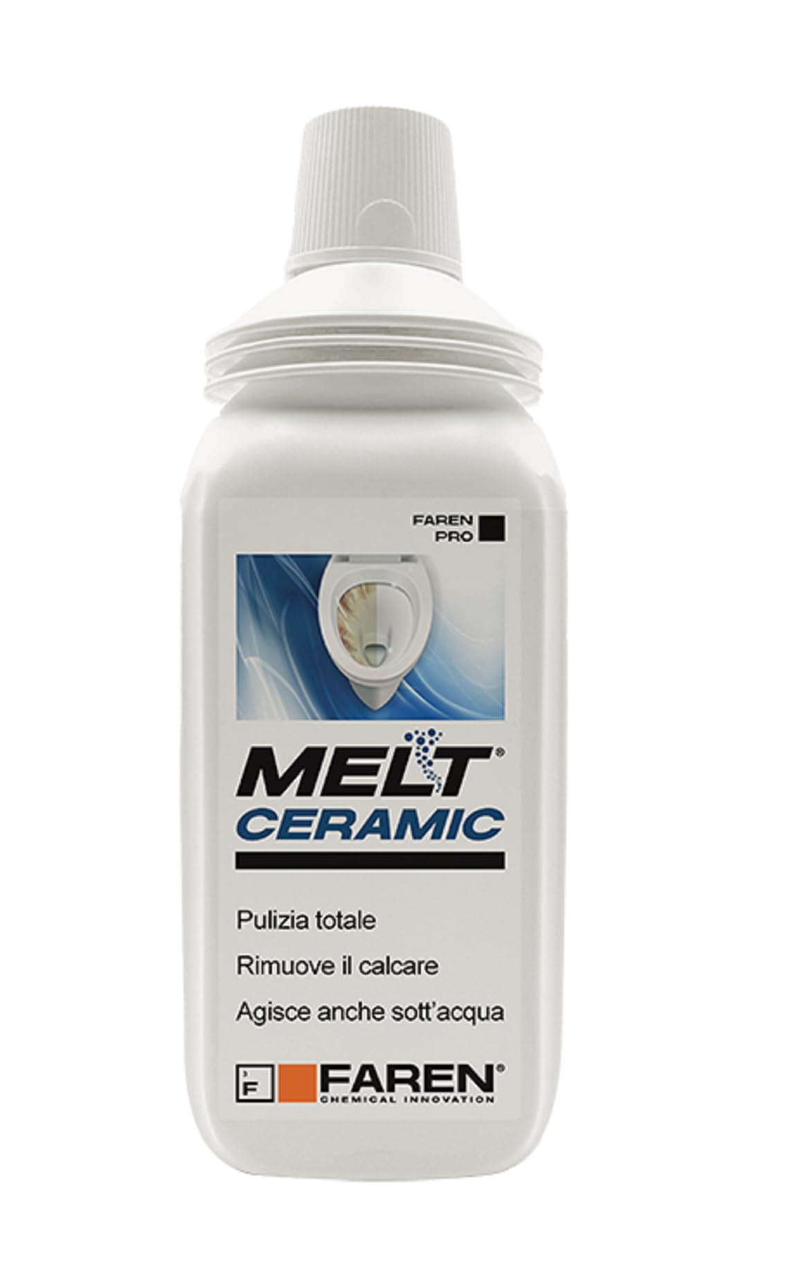 Faren CERAMIC Gel, Disincrostante Anticalcare per Sanitari e Ceramiche, Elimina Calcare e Macchie, Azione Rapida, 750ml