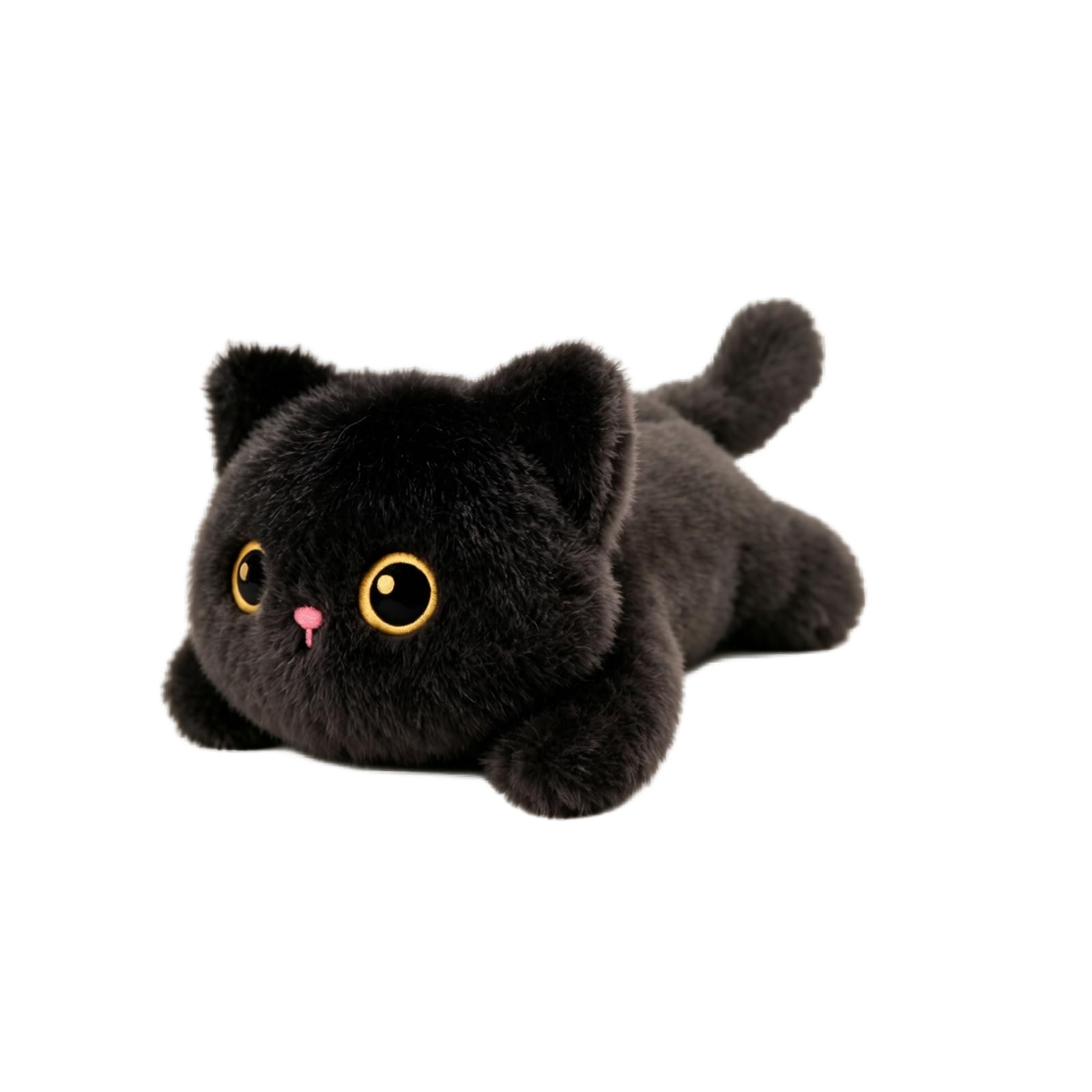 Cute Black Cat Plush Toy Soft Stuffed Animal Decor Halloween Decorations
