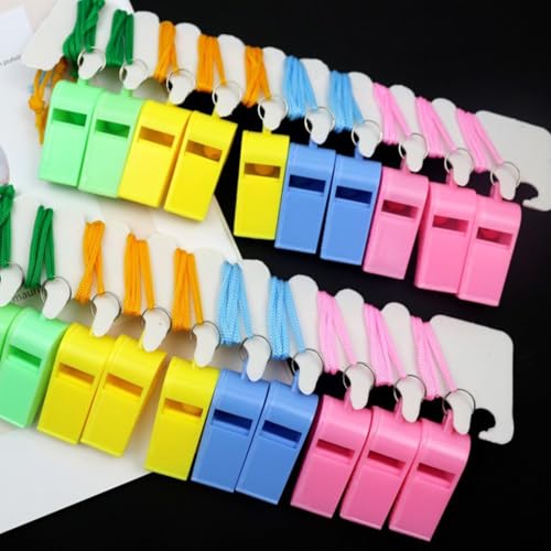 24 pitos deportivos con cordón para árbitros miniatura 2