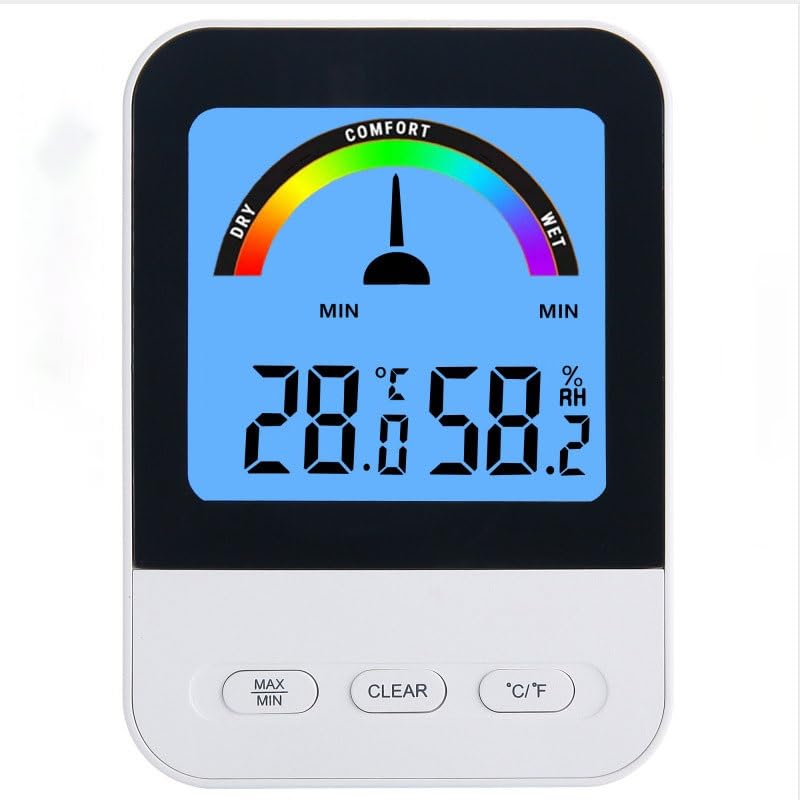 ABS Digital Electronic Temperature Humidity Meter for Indoor Dry Wet Comfort Guidance