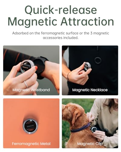 SCOUTLITE BlinkO Set 5 in 1, Wearable Outdoor Safety Light with Clip, Wristband, Necklace and Keyring, Magnetic Clip on Flashlight Running Light for Hiking, Cycling, Dog Walking at Night - Image 3