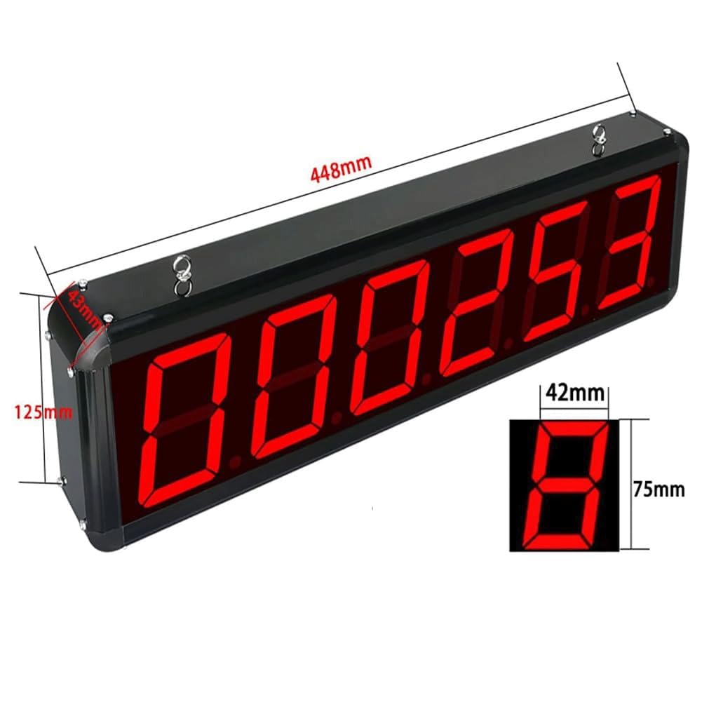 Contatore Digitale a Grande Schermo, contatore a 6 cifre, Conta Fino a 999999, rilevamento Automatico, Raggio di rilevamento di 20 m per fabbriche, officine, scuole,