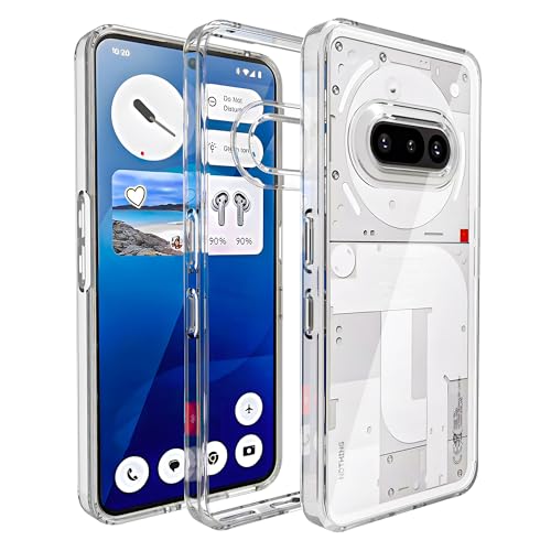 Sounce Clear Hybrid Armor Case for Nothing Phone 3a – Shockproof ...