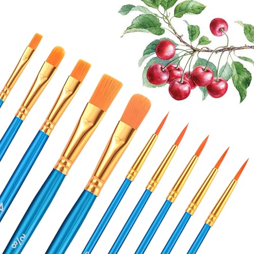 Catálogo de Sets de pinceles y brochas para comprar online. 46 LSXD Pinceles para Acuarela, Juego de 20 Pzs Pinceles para Pintura Acrilica Profesionales, Cabeza Plana y con Punta, Kit de Pinceles para Oleo de Nailon para Niños, Artistas,...