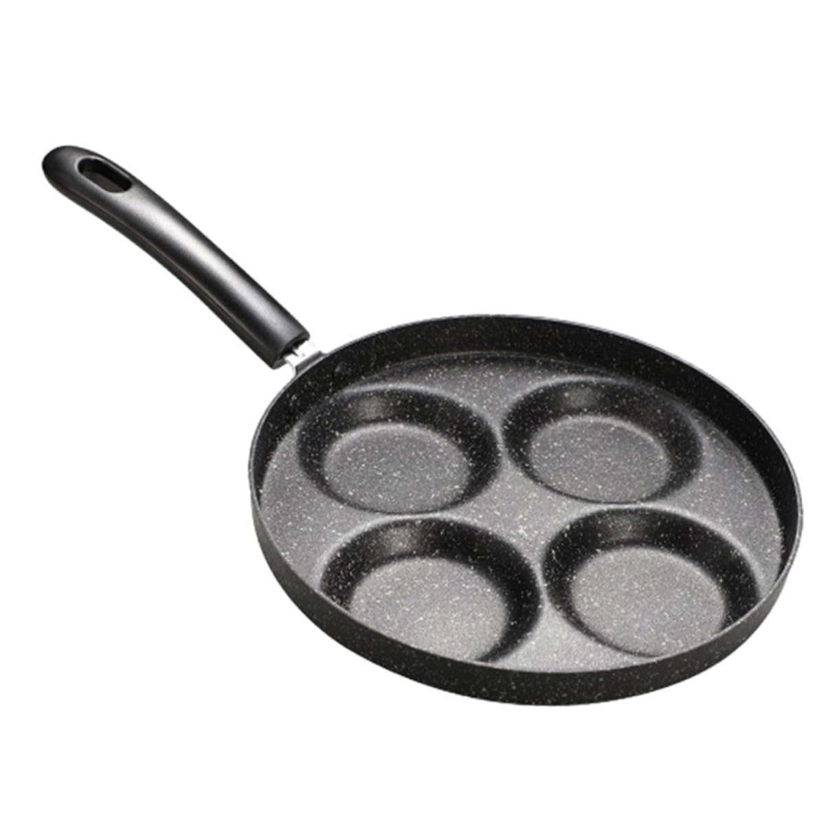 POPETPOP Padella per Omelette a 4 Scomparti Antiaderente Argento