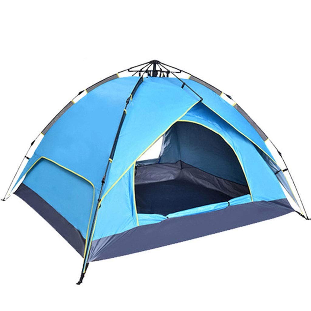 Tente de Camping Coupe-Vent et imperméable pour 3 à 4 Personnes. Installation Rapide et Facile. Prête en Un Instant pour Vos Sorties. Fournitures de Camping.