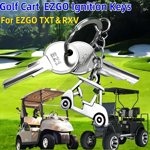 WUKO HUNT Golf Cart EZGO Ignition Keys,Universal Golf Cart Ignition Keys for EZGO TXT&RXV 1982-up Electric and Gas Replacement Ignition Key,OEM# 17063-G1 (2PCS) - Thumbnail 5