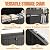 ATMELT Storage Bench Outdoor Deck Box,100 Gallon Waterproof & UV Resistant Lockable Patio Furniture Seating.Indoor/Outdoor Shoe Storage Cabinet for Garden Cushions,Tools,Patio,Pool Supplies(Black)