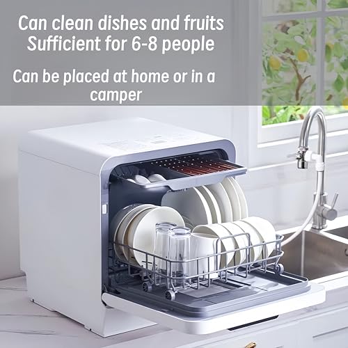Countertop Dishwasher with Built-in Water Tank