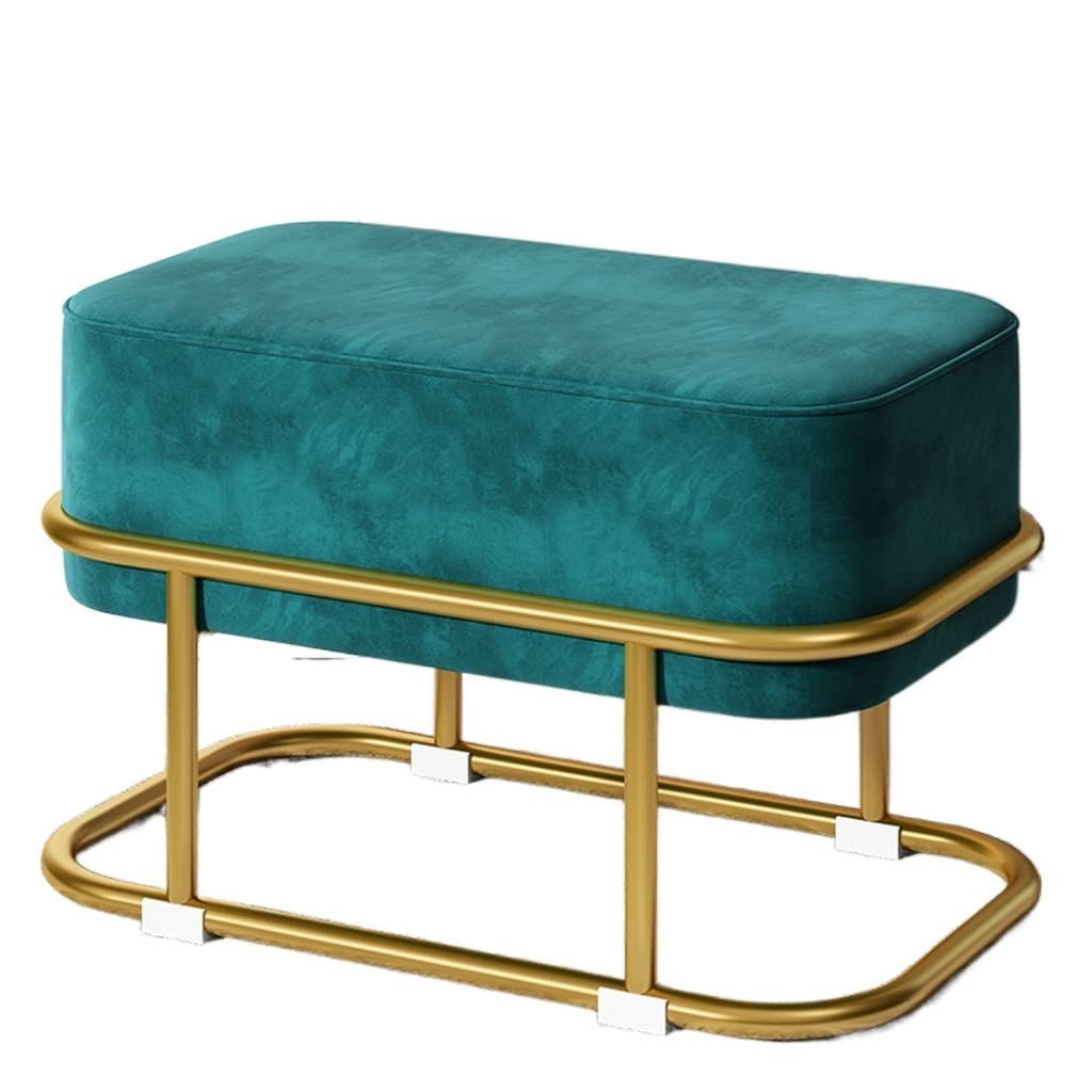 Petit repose-pieds rond ottoman en tissu pour salon et canapé