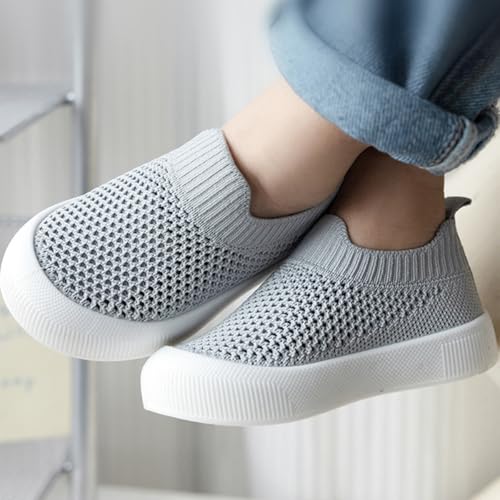 Baby Toddler Sock Shoes, Non-Slip Soft Infant Toddler First Walking Shoes Mesh Breathable Kids Slippers with Soft Rubber Sole for Boys Girls Lightweight Slip-on Sneakers Baby Trainers Indoor Outdoor - Image 3