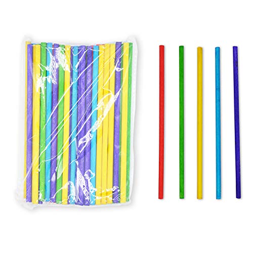 CAT PALM Colored Craft Sticks, DIY Creative Design,4.5”,Assorted Colors(Pack of 100)