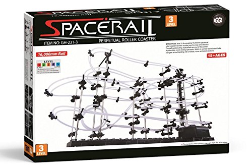 スペースレール(SPACE RAIL) NO.231 無限ループ スペースレール パズル 知育 脳トレ ジェットコースターのような未来的知育玩具 インテリアとしても存在感大 (レベル3)