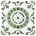 Retro Self Adhesive 12-Inch Vinyl Floor Tiles, 20 Tiles - 12" x 12", Green Medallion Pattern - Peel & Stick, DIY Flooring for Kitchen, Dining Room, Bedrooms & Bathrooms by Achim Home Decor