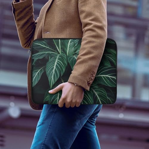 Funda para portátil 15 pulgadas verde hojas largas miniatura 6