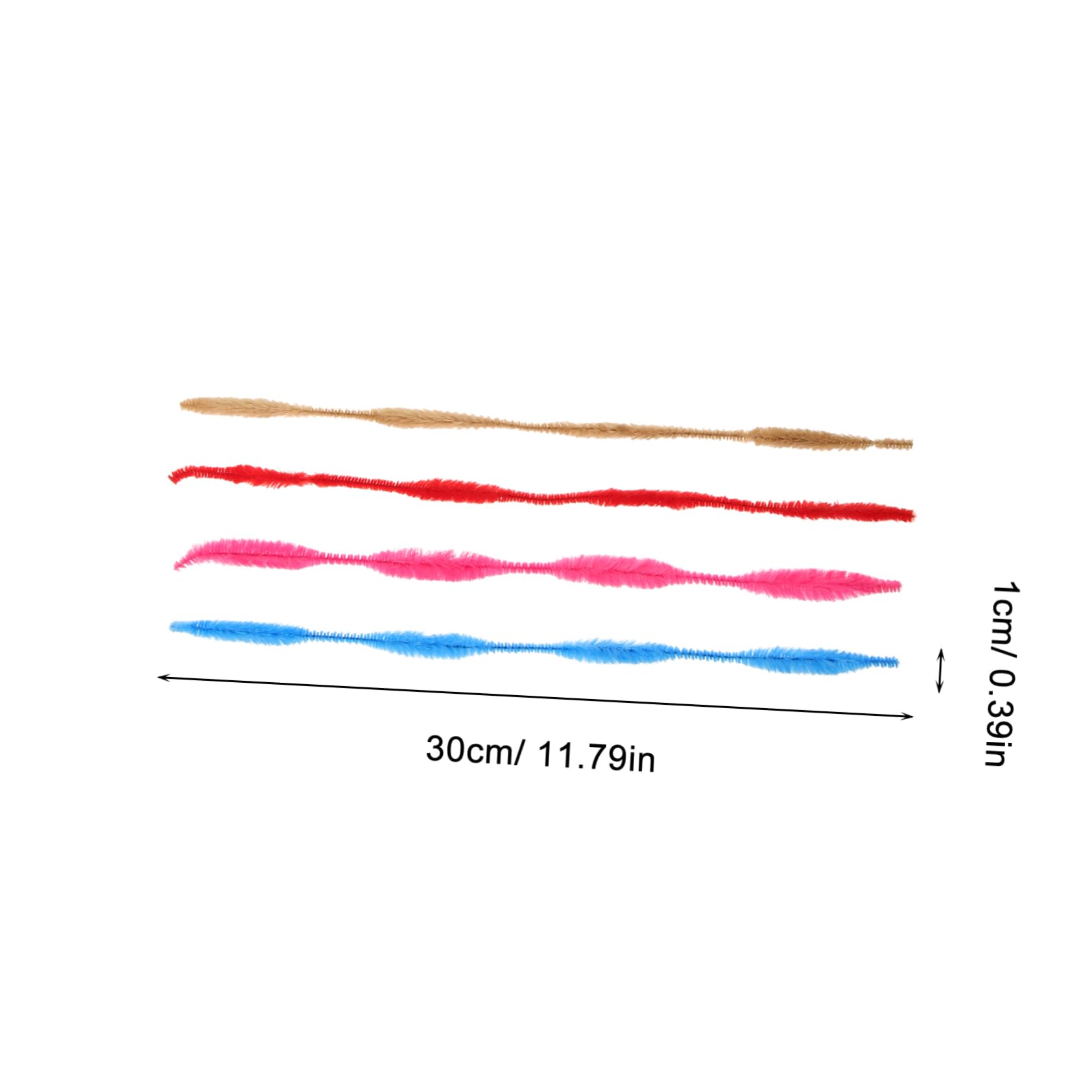 BESTonZON 200pcs Thicken DIY Craft Sticks Twist Handcraft Rod for Boys and Girls Kindergarten Toys Wire Twist Rod Educational Toy Set