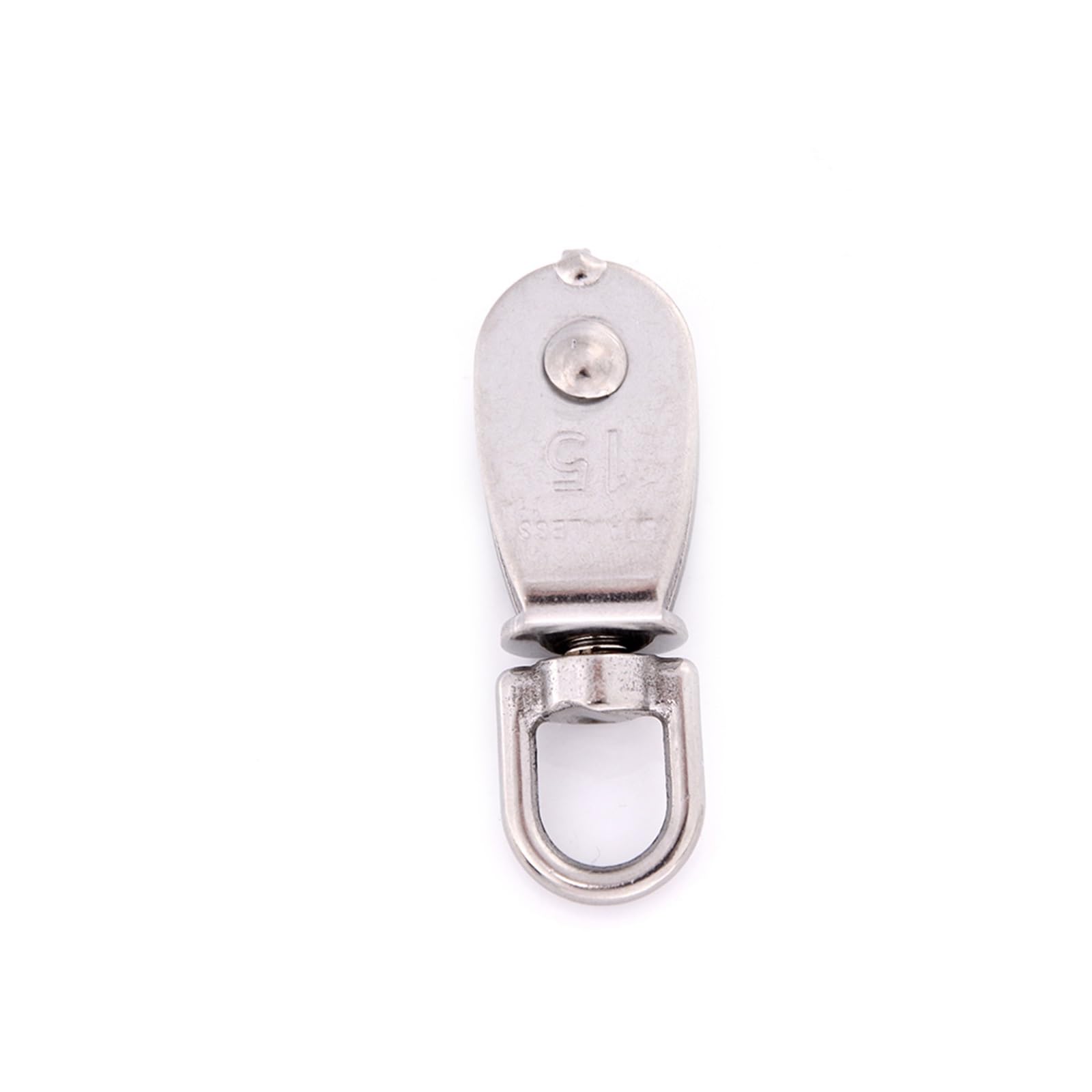 1 PCS Wire Rope Lifting Rope Pulley Stainless Steel M15 Wheel Swivel Pulley Block Designed for Hanging Weight Things to Lighten Load