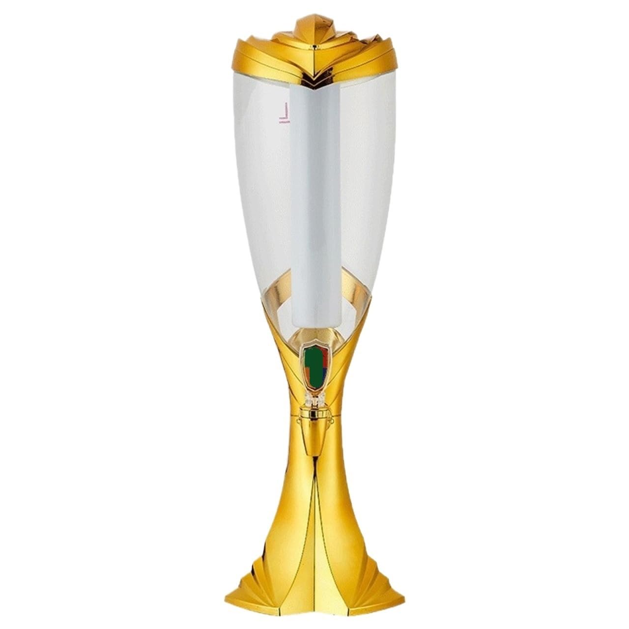 Distributeur de Boissons Beer Tower 3L avec Robinet (doré)