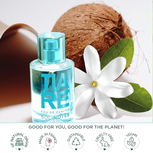 Image of Solinotes Tiare Eau de Parfum, Coconut & Tiare Flower, Vegan, 1.7 Fl Oz
