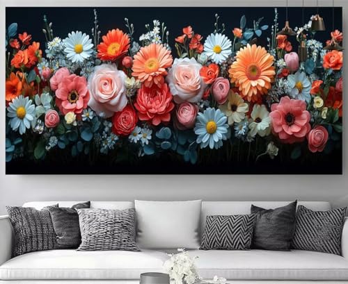 Point de croix strass fleurs 5D pour réduire le stress du quotidien