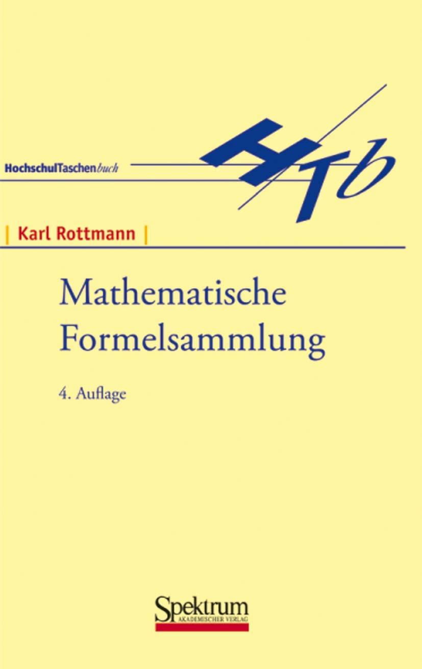Amazon.com: Mathematische Formelsammlung (German Edition ...