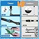 CIGAA wasserdichte Handyhülle, IPX8 Doppelter Unterwasser Handybeutel für iPhone 16 15 14 13 12 11 Pro Max XR XS X SE, Samsung S24 S23 S22 Ultra S21-Telefone unter 8,5 Zoll, grün