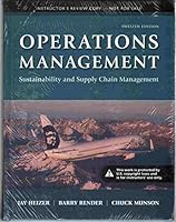 OPERATIONS MANAGEMENT Sustainability and Supply Chain Management Instructor's Review Copy 0134163605 Book Cover