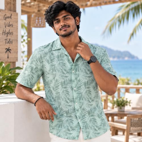 Image of BROWN CULTURE Printed Shirts for Men | Half Sleeve Shirt for Men's | Cotton Half Sleeve | Cotton Blend Shirts for Men | Casual Printed Shirt | Stylish Everyday Wear