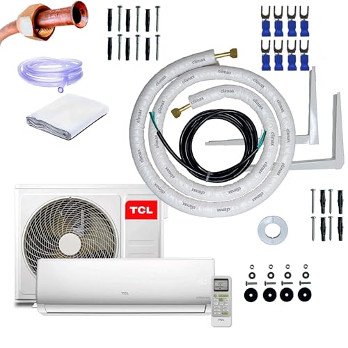 Kit Completo Para Instalação Ar condicionado TCL Elite Series A1 split frio 9000 BTU branco 220V TAC 2 Metros C/Suporte