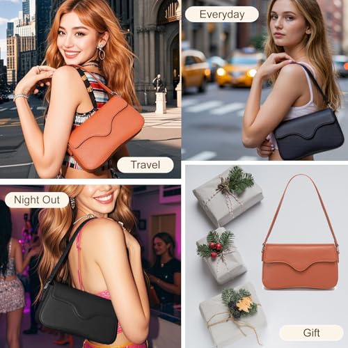Image of YIKOEE Shoulder Purses for Women Trendy Mini Y2K Purse with Flap & Zipper Closure