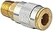 Dixon Valve 2JM3-B Brass Truflate Automotive Interchange Pneumatic Fitting, Socket, 1/4" Coupler x 3/8" - 18 NPTF Male Thread
