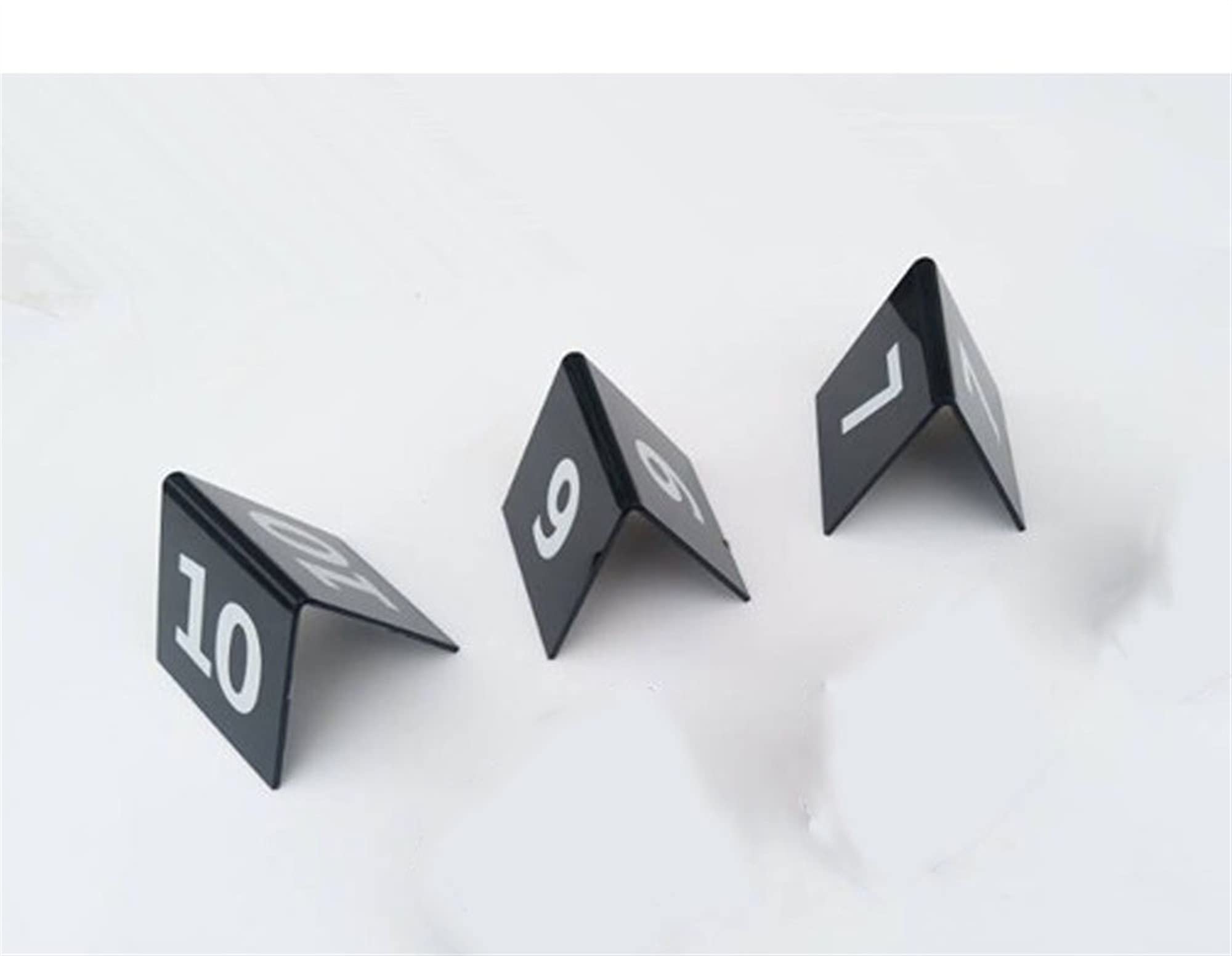 Numery stołów w stylu namiotu akrylowego w wielu zakresach 3,1 x 3,1 x 3,1 cala(1-50)