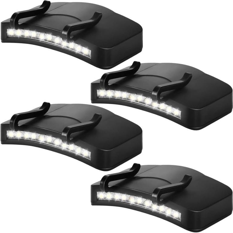 Pocketman 11 LED Clip On Cap Light Hat Light Battery Operated Light for Fishing Camping Running for Cycling Hiking and Other Outdoor Activities (4)