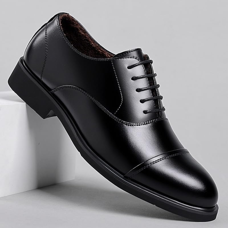 Men's Leather British Style Lace Up Wing Tip Dress Shoe Genuine Wedding Derby Fashion Formal Tuxedo Walking Shoes for Men2