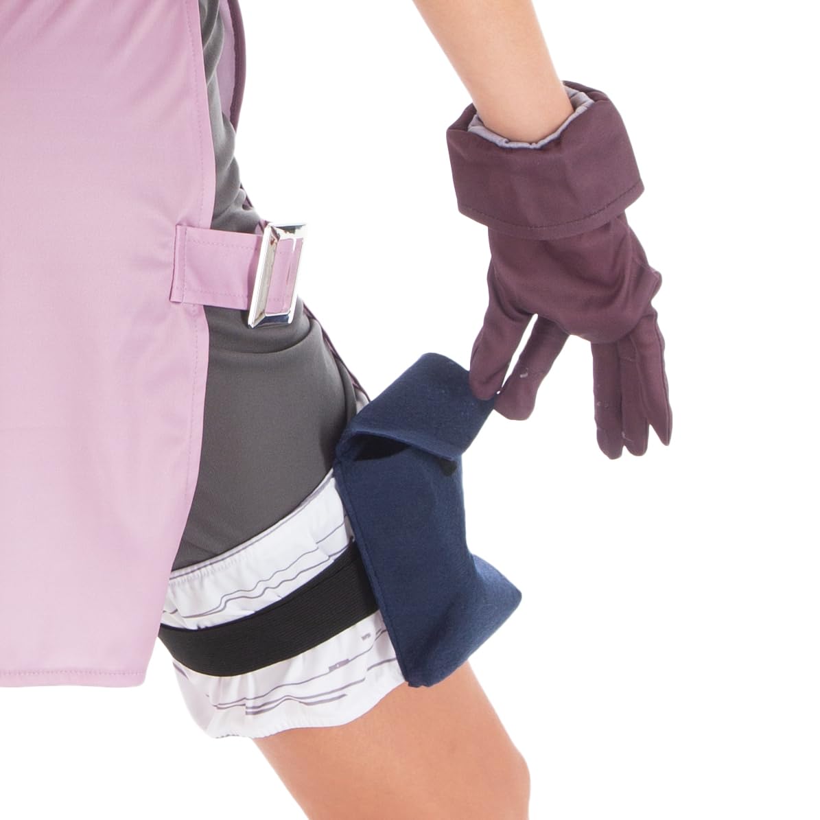 Chaks - kostium Sakury Haruno, strój cosplayowy z anime | Oficjalny kostium Naruto, 8-częściowy zestaw z bluzą, spodniami, opaską na czoło i akcesoriami na karnawał