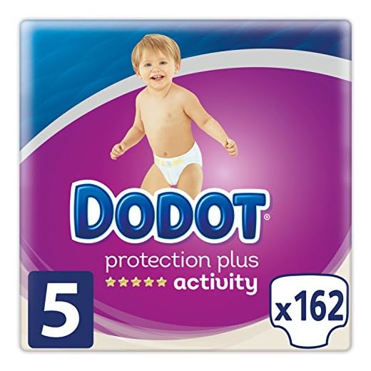 Dodot Protection Plus Activity - Pañales para bebé, Talla 5 (11-16 kg), 162 Pañales