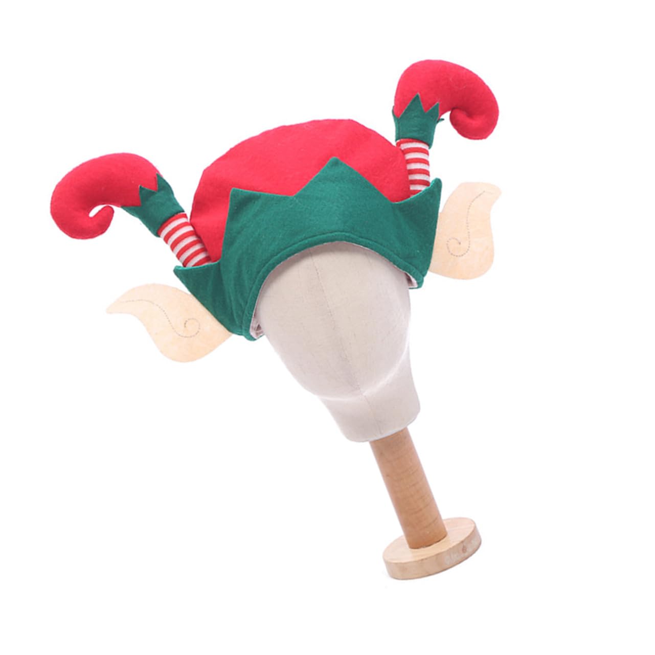 Amosfun 3st Nikolausmütze Weihnachtsmütze Zubehör Elfenmütze Mit Ohren Weihnachtskostüm Hut Dekorativer Weihnachtshut Elfenmützen Für Erwachsene Clown-hut Dekorativer Hut Cosplay Ältere