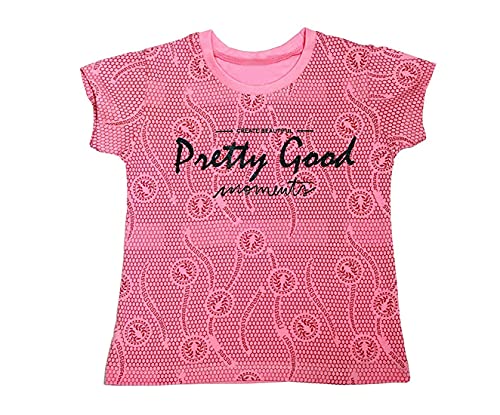 Image of Baby Girls Cotton Regular Fit Half Sleeves T-Shirt Pack of 3