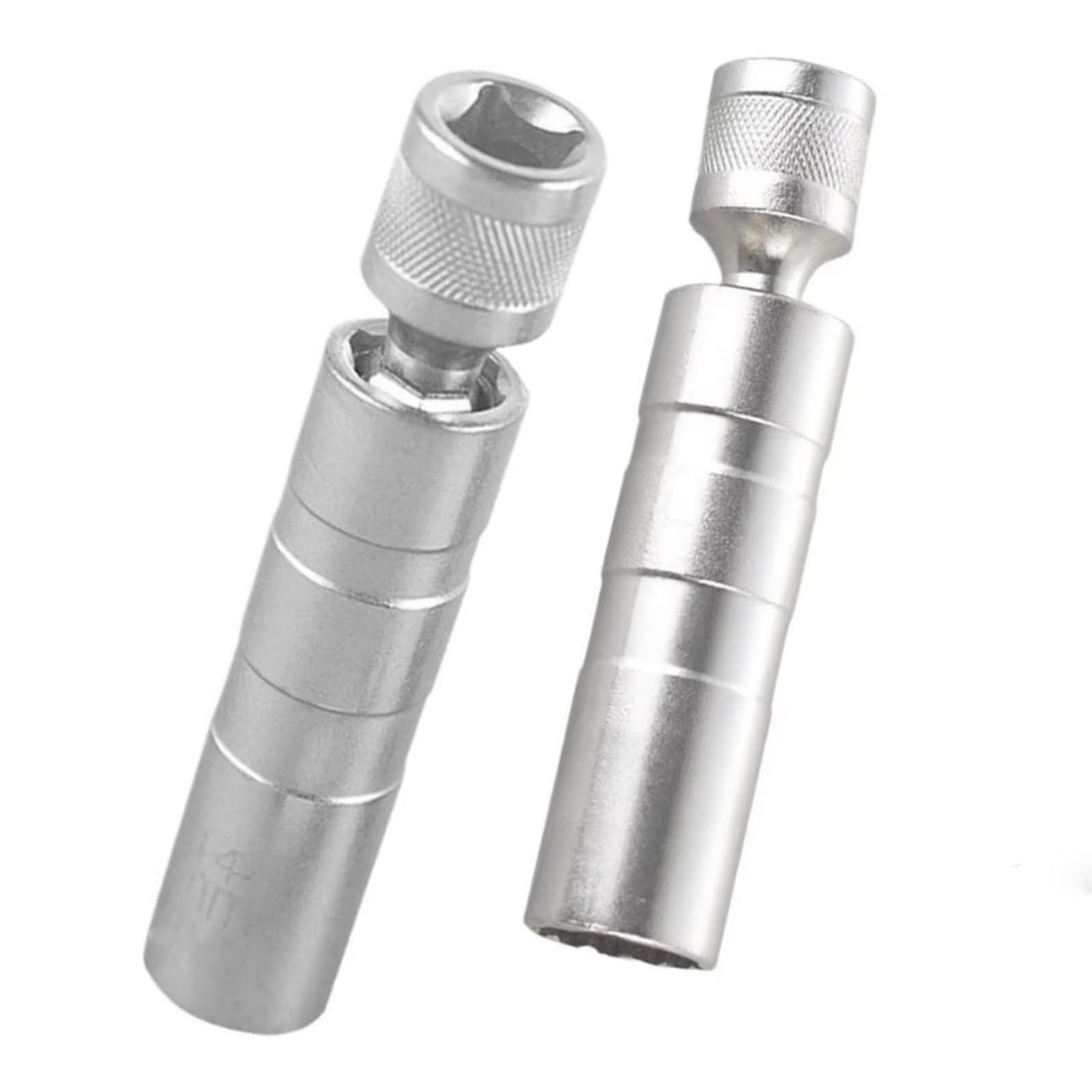 Zündkerzenschlüsselsatz Gelenk-Zündkerzen-Steckschlüssel Magnetischer Zündkerzenschlüssel-Satz Flexibler 12-Winkel-Steckschlüssel-Adapter(1set)