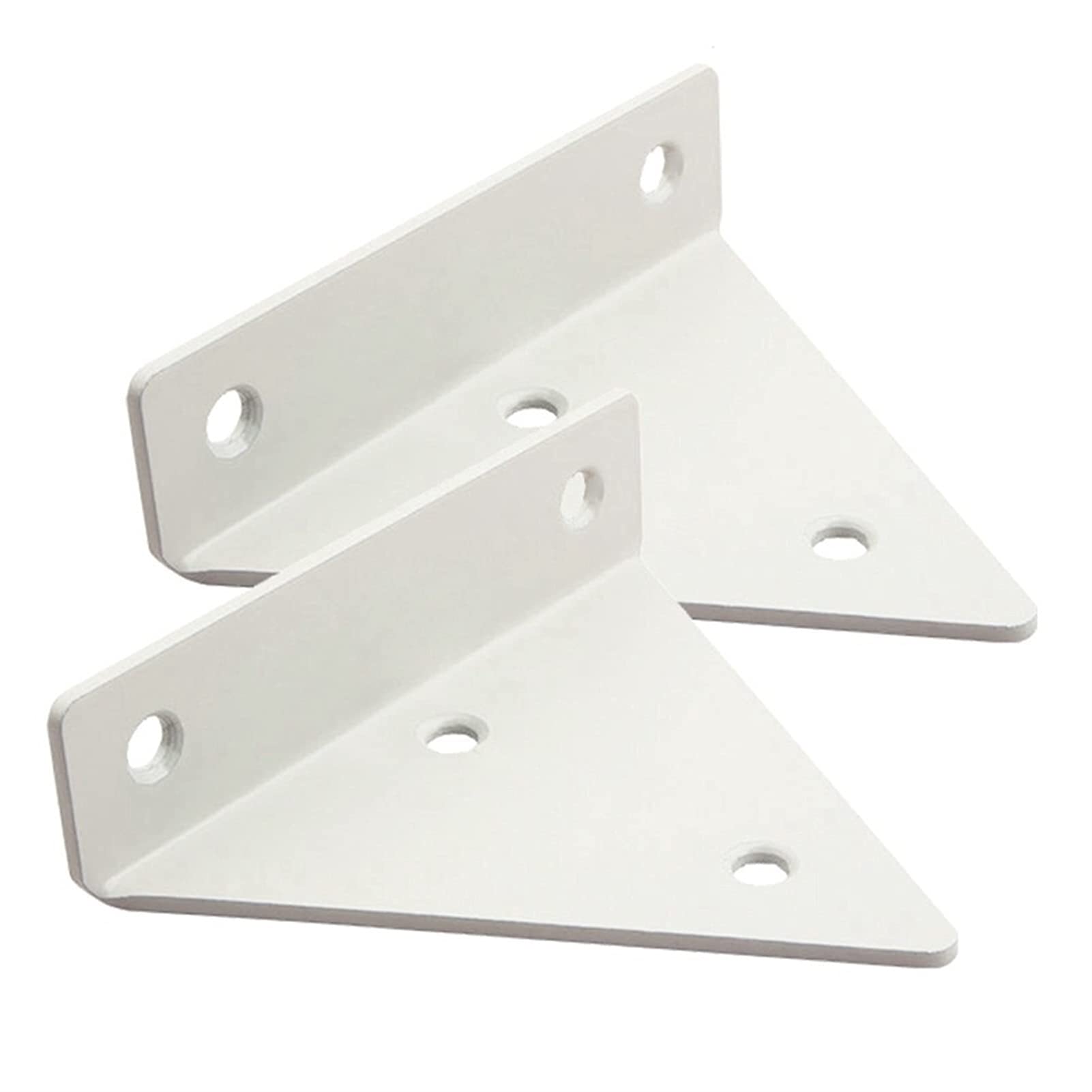 2 / 4 Stück Regalträger Weiß Regalträger Metall Regalhalter Regalhalterung Metall Weiß Dreieck Regalhalterungen Metall Weiss Versteckter Schwimmende Schwerlast Regalträger Mit Schrauben Für Bücherrega