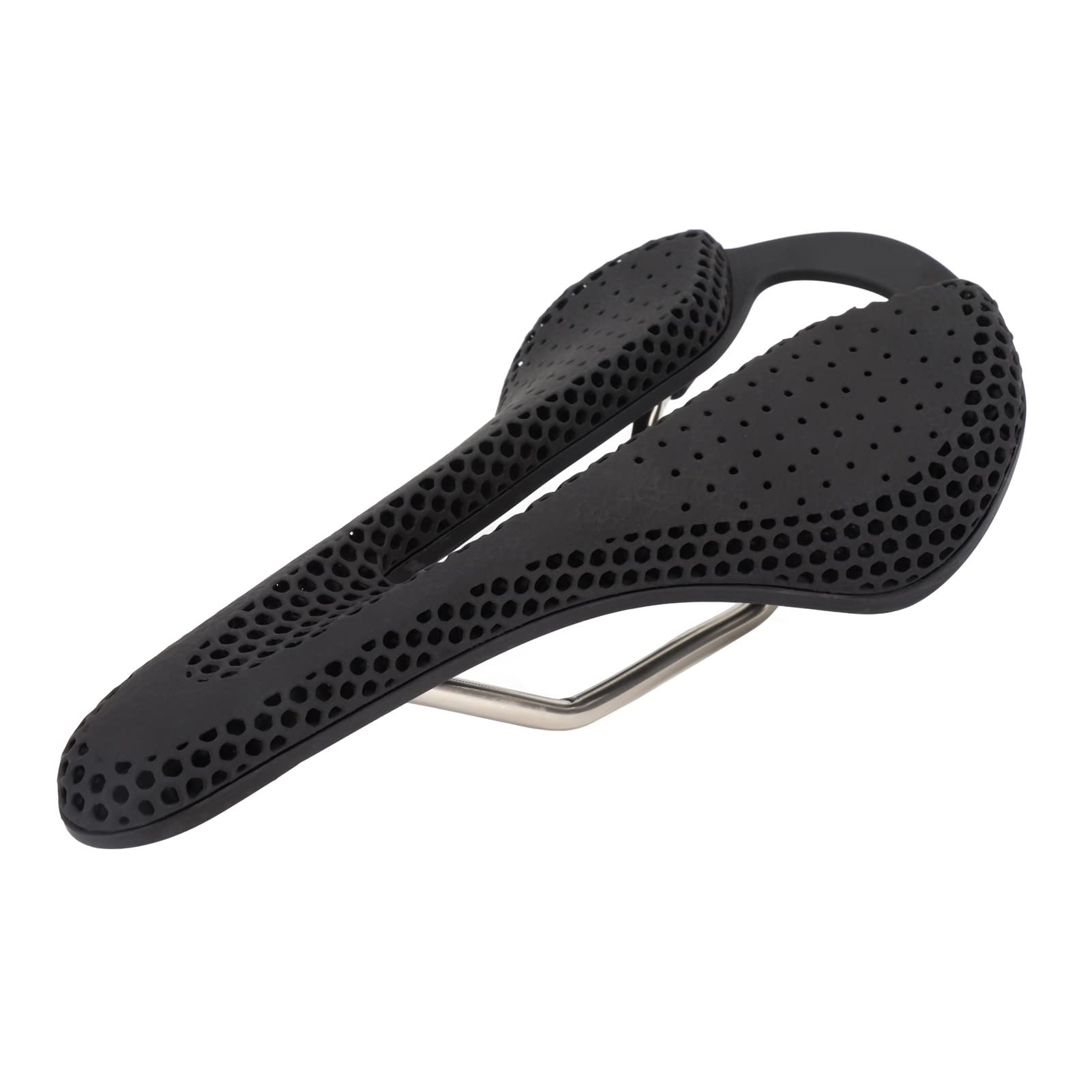 Coussin de siège de vélo imprimé en 3D, léger, Creux, ventilé, Housse de Selle en Gel Confortable pour Le Cyclisme sur Route en Montagne, nœud en Acier au Chrome-molybdène