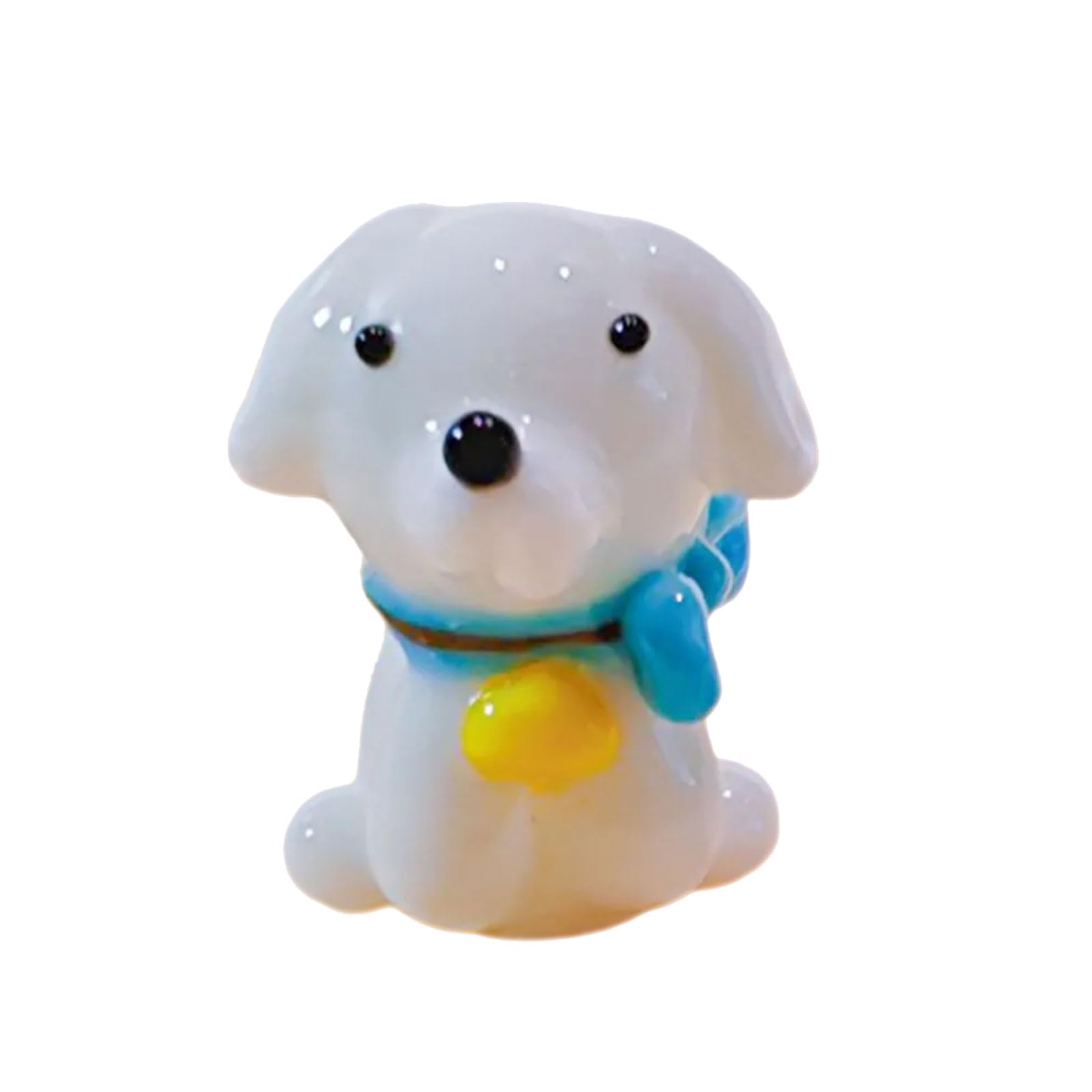 AJTUTUS Artistic Glass Animal Statues, Handcrafted Bear & Dog Figurines for Home Display, Colorful Kids Room Decor Glass Animal Figurine