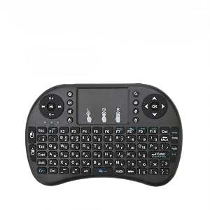 Mini Wireless Keyboard with Touchpad and RGB Backlit - 2 4GHz Remote Control Compatible with Android TV Box